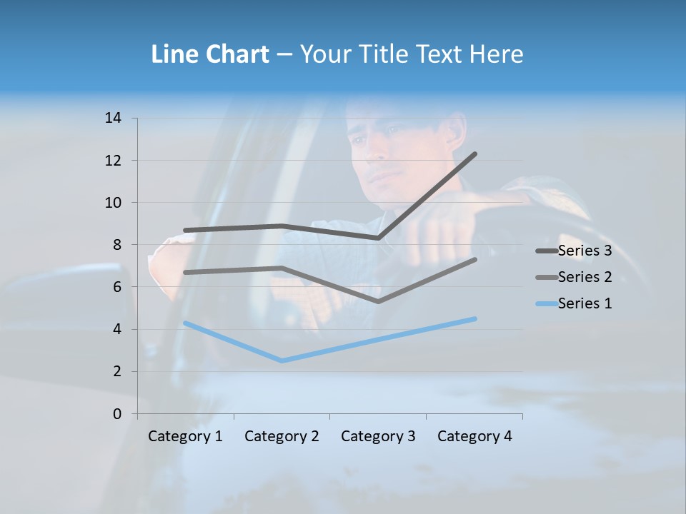 Man Driving A Car PowerPoint Template