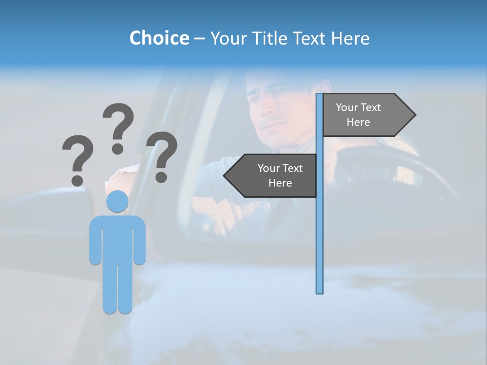 Man Driving A Car PowerPoint Template