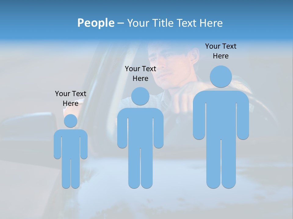 Man Driving A Car PowerPoint Template