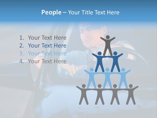 Man Driving A Car PowerPoint Template
