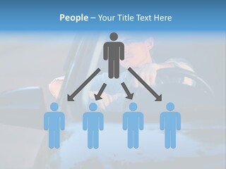 Man Driving A Car PowerPoint Template