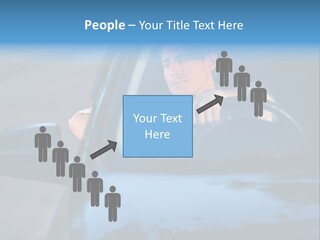 Man Driving A Car PowerPoint Template