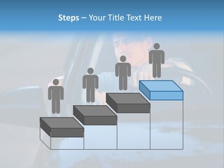 Man Driving A Car PowerPoint Template