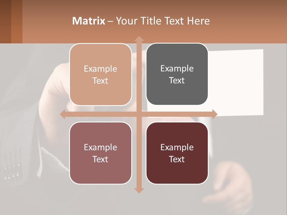 Card In Hand PowerPoint Template