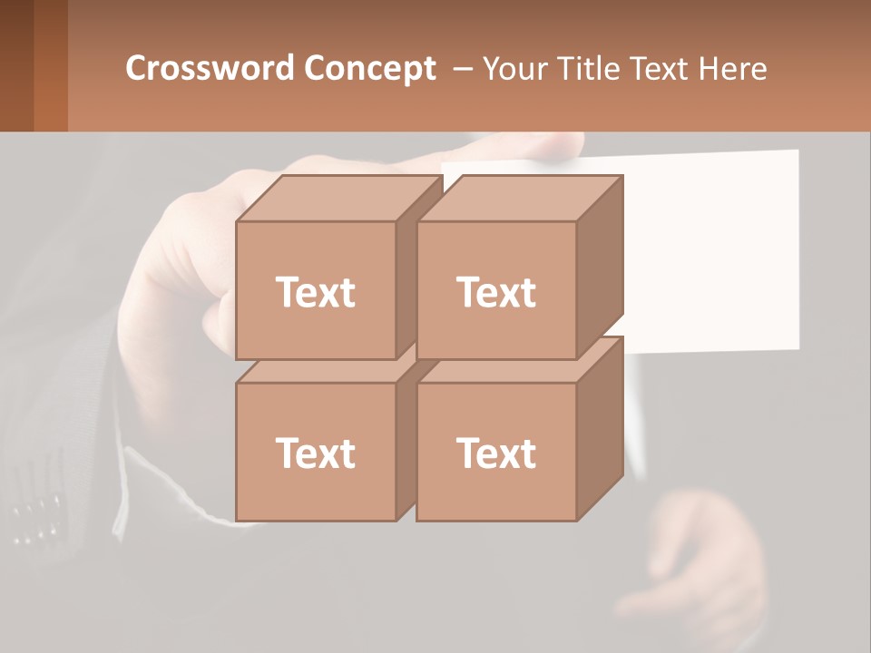 Card In Hand PowerPoint Template