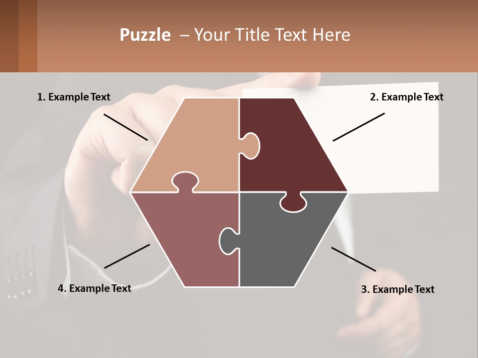 Card In Hand PowerPoint Template