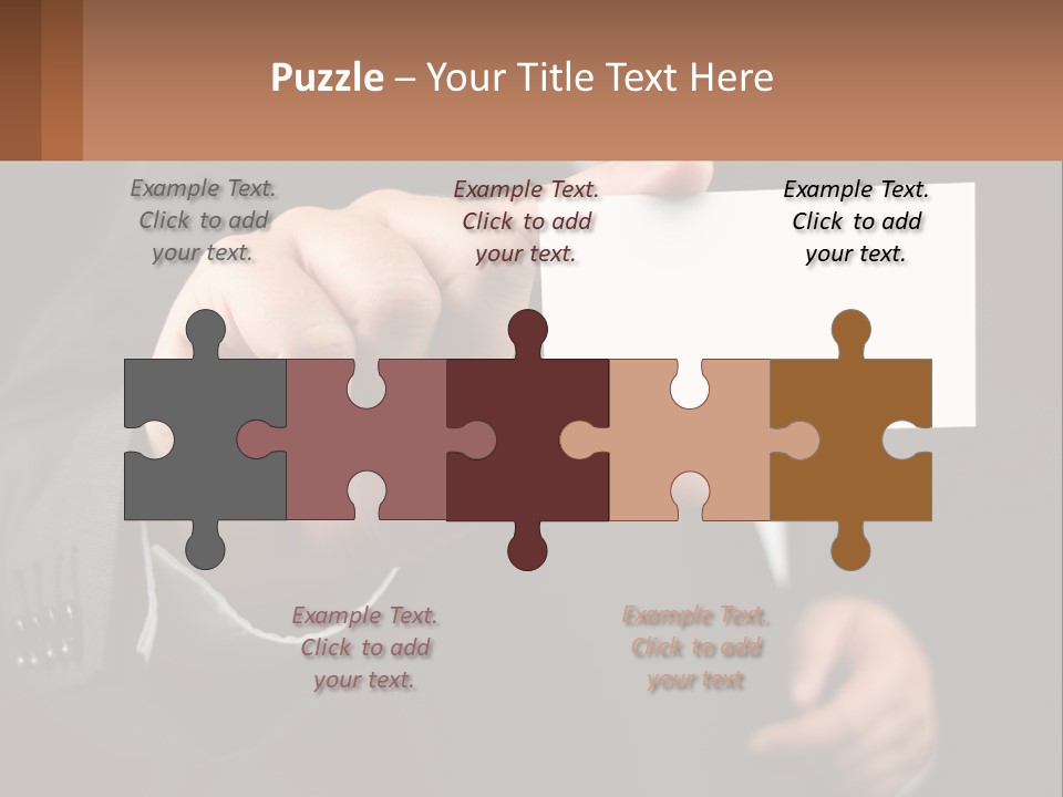 Card In Hand PowerPoint Template