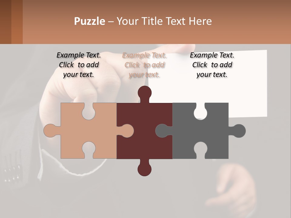 Card In Hand PowerPoint Template