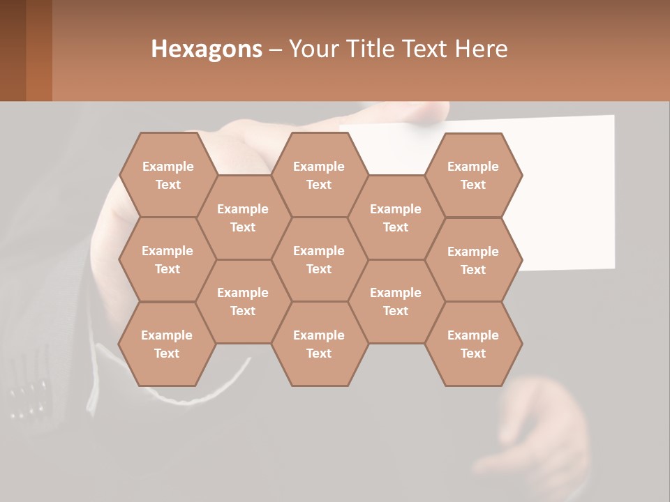 Card In Hand PowerPoint Template