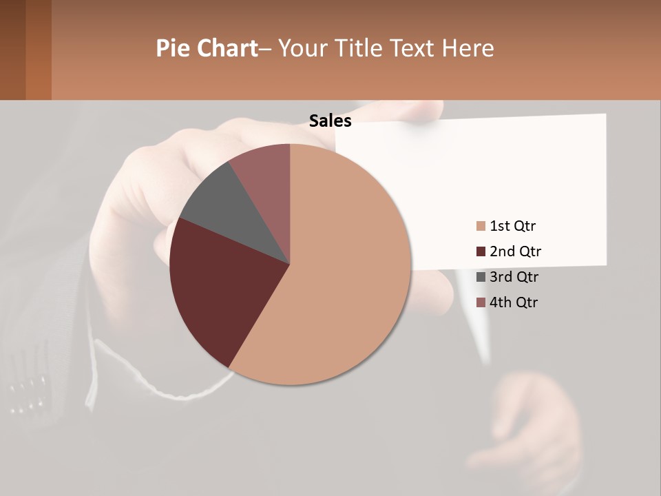 Card In Hand PowerPoint Template