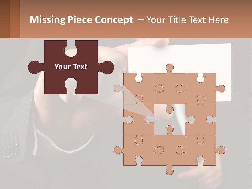 Card In Hand PowerPoint Template