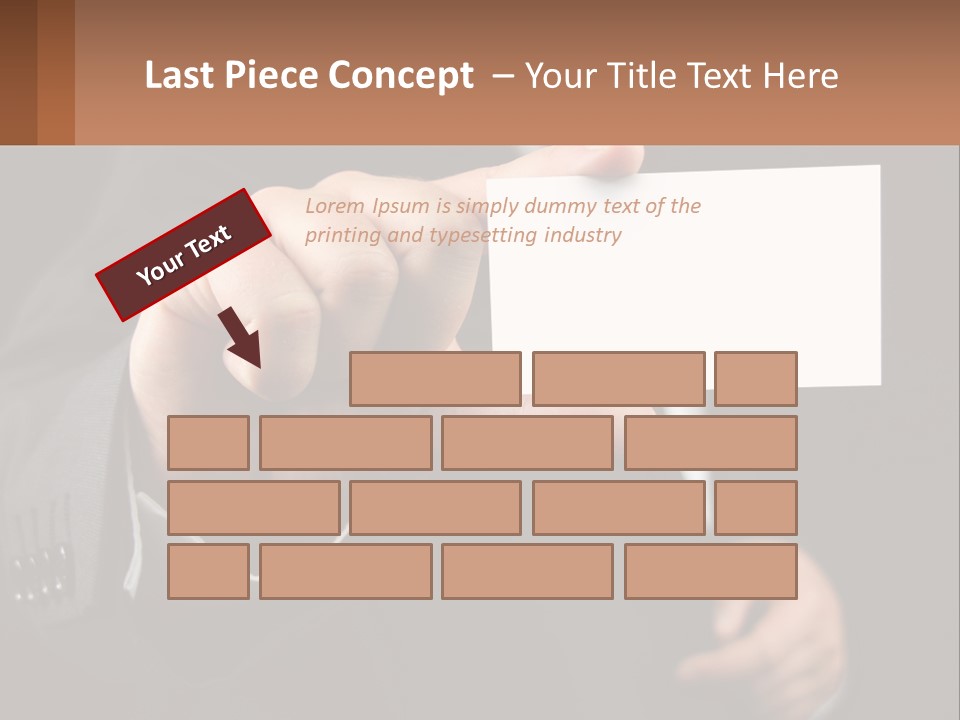 Card In Hand PowerPoint Template