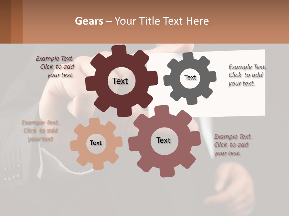 Card In Hand PowerPoint Template