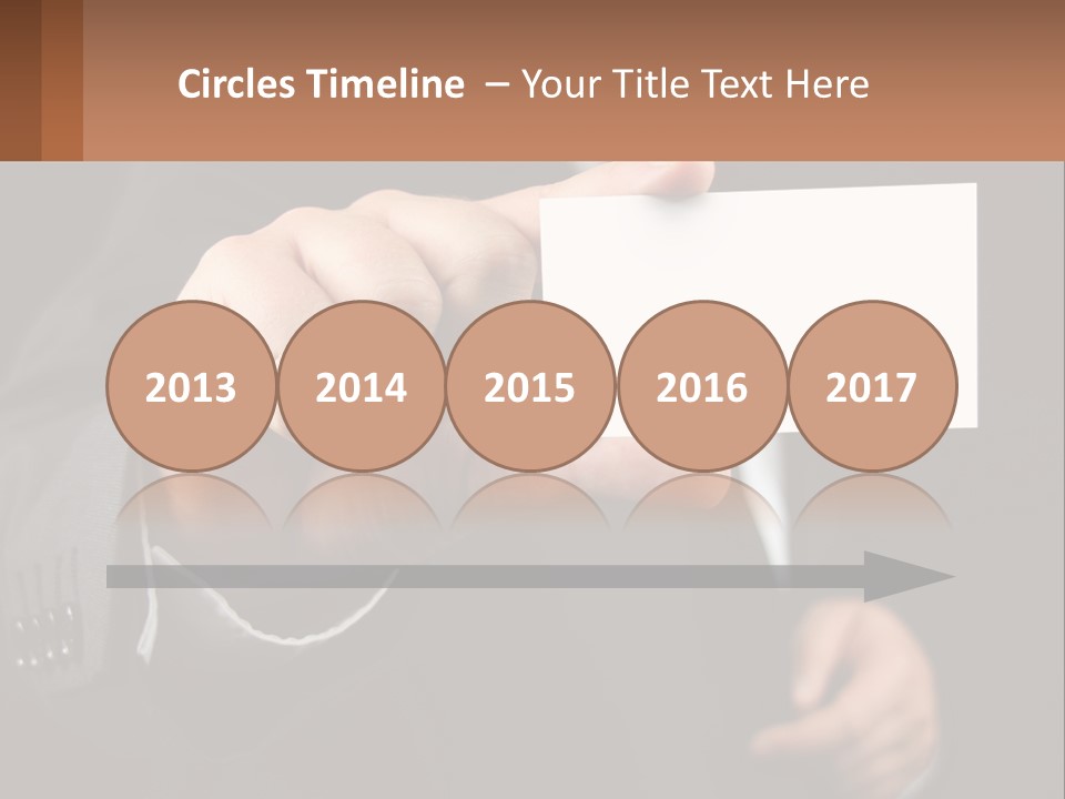 Card In Hand PowerPoint Template