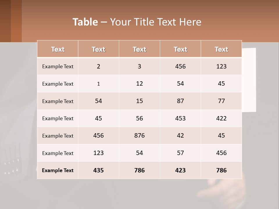 Card In Hand PowerPoint Template