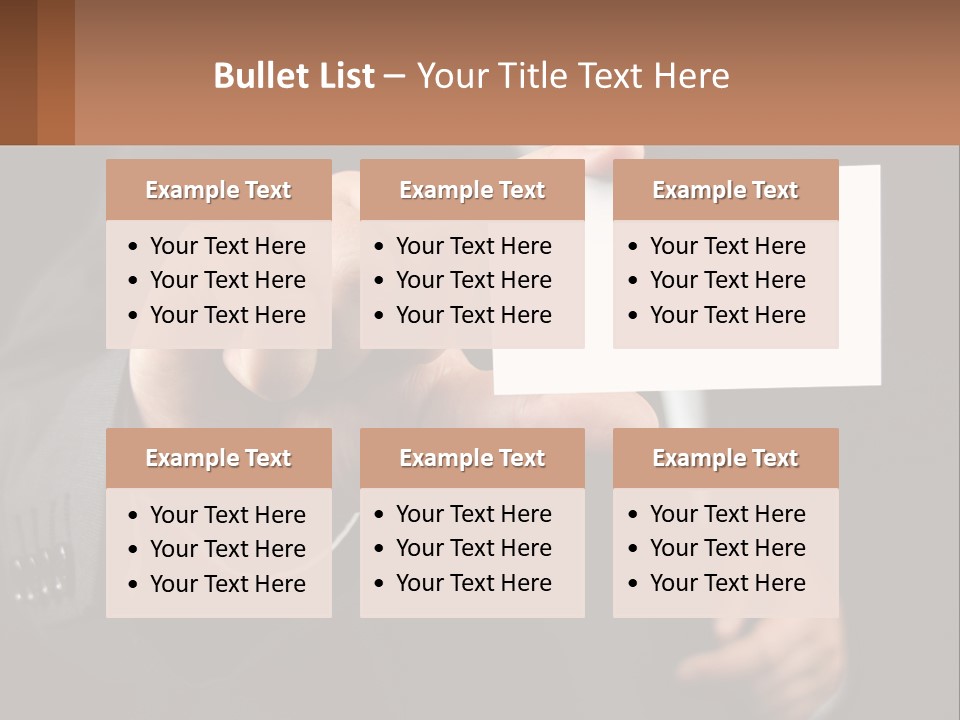 Card In Hand PowerPoint Template