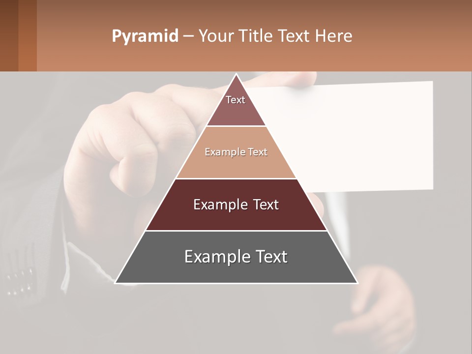 Card In Hand PowerPoint Template