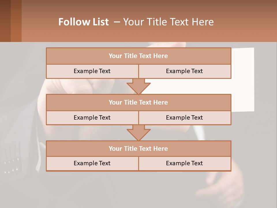 Card In Hand PowerPoint Template