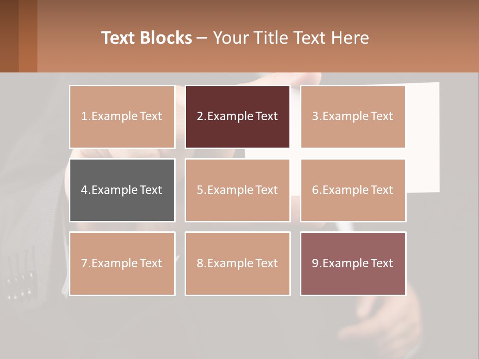 Card In Hand PowerPoint Template