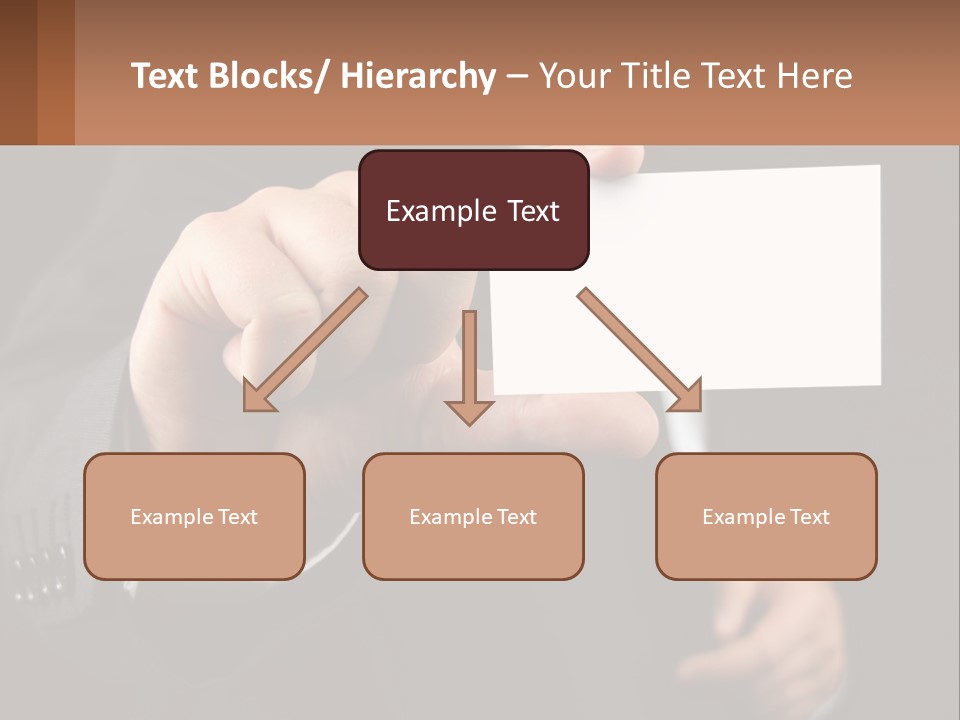 Card In Hand PowerPoint Template