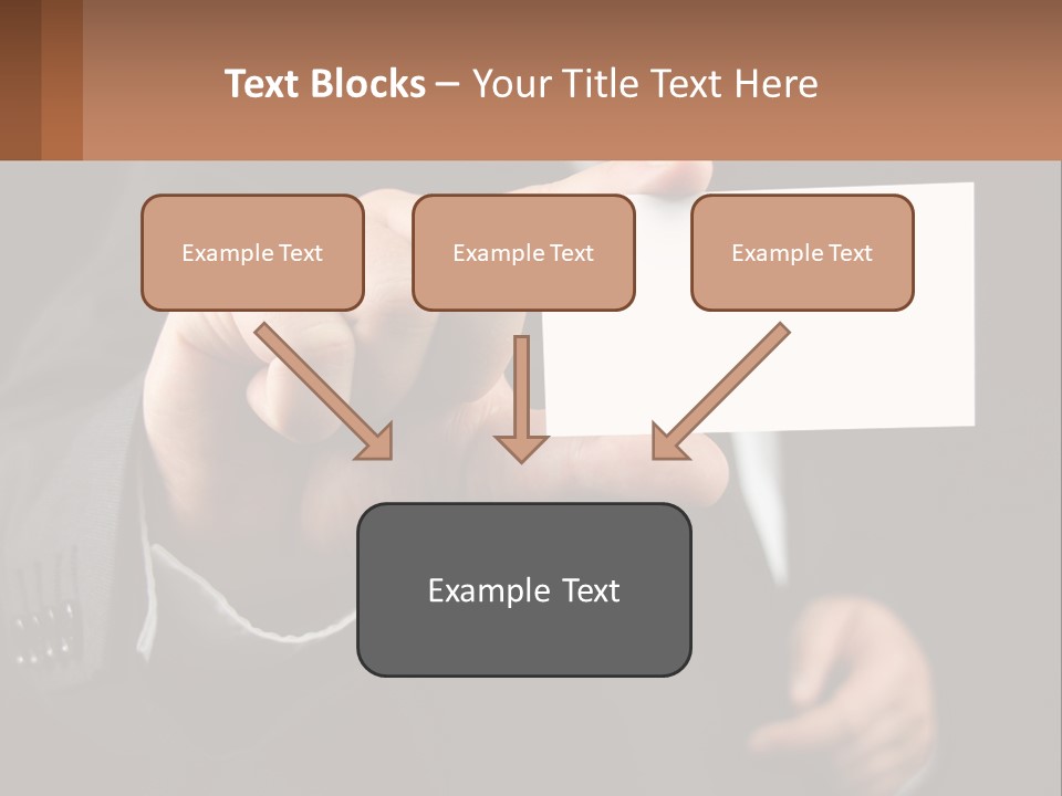 Card In Hand PowerPoint Template