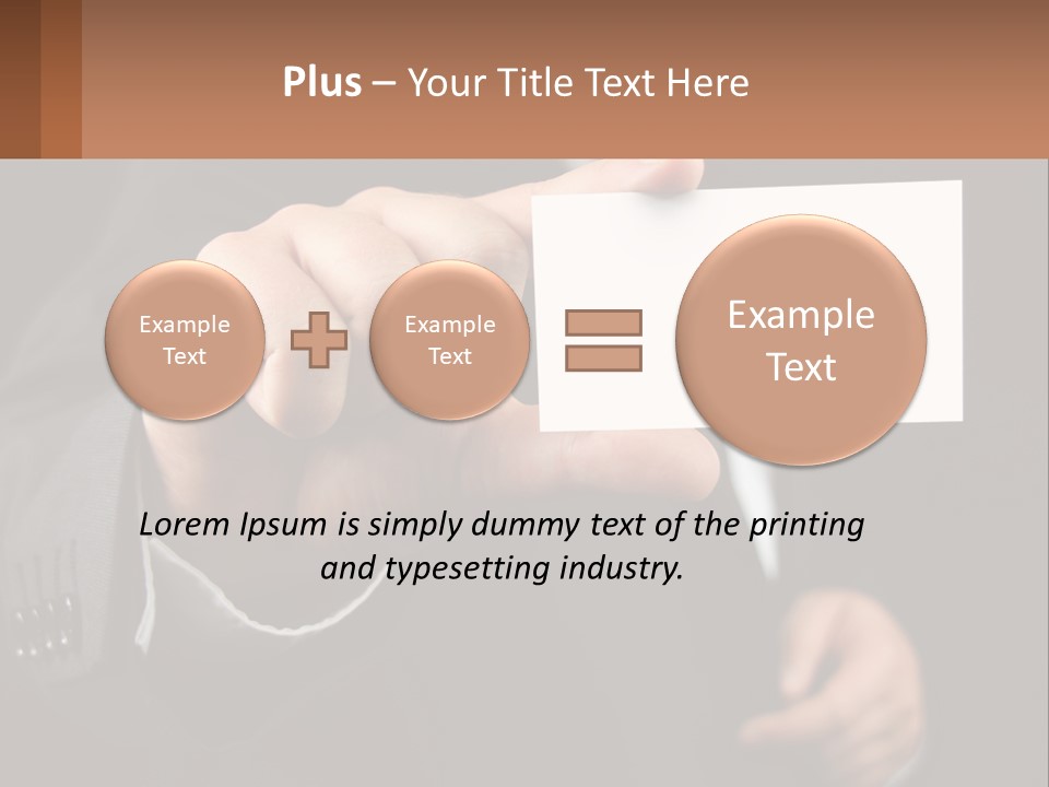 Card In Hand PowerPoint Template