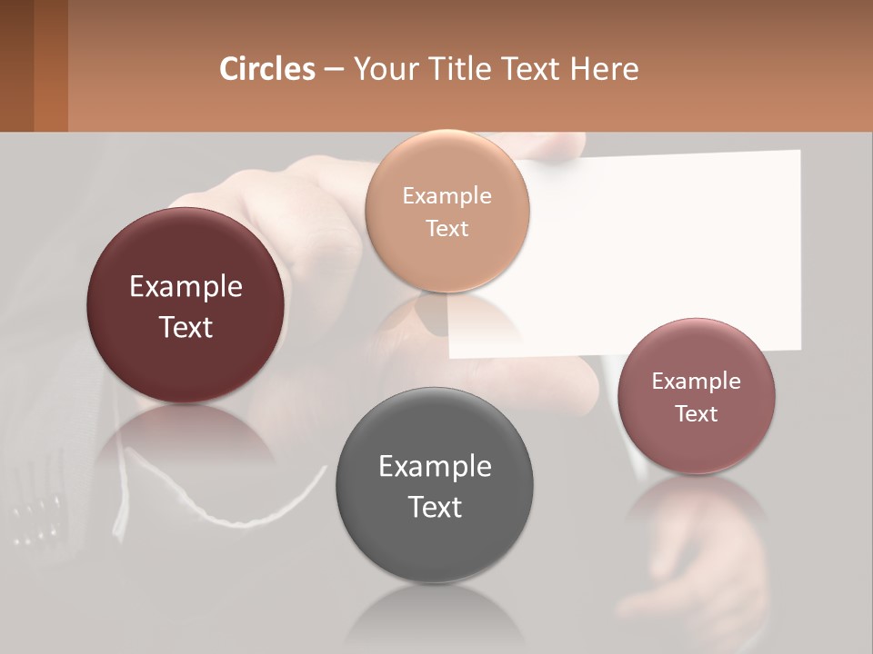 Card In Hand PowerPoint Template