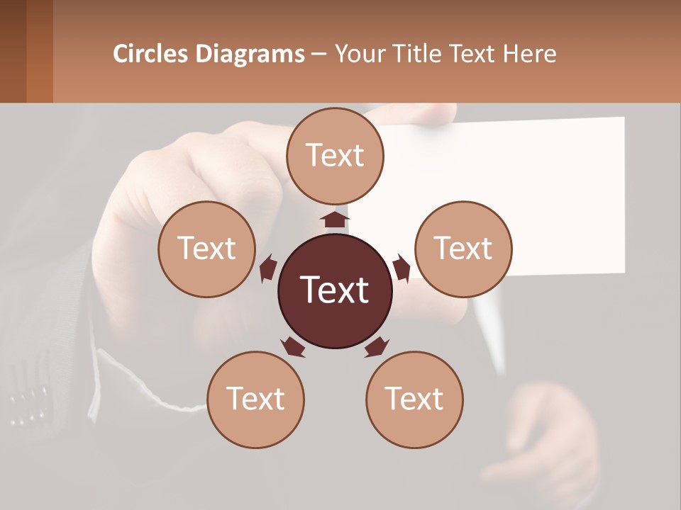 Card In Hand PowerPoint Template