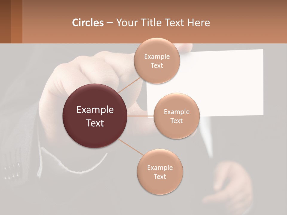 Card In Hand PowerPoint Template