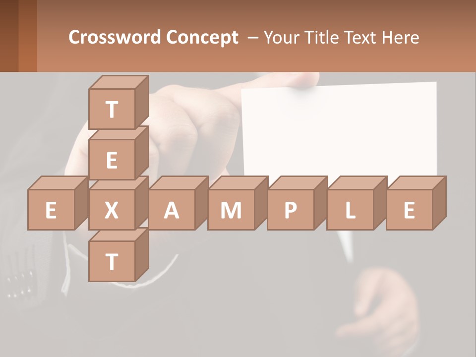 Card In Hand PowerPoint Template