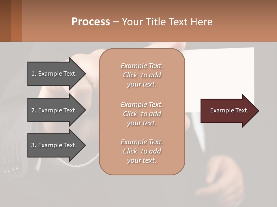 Card In Hand PowerPoint Template