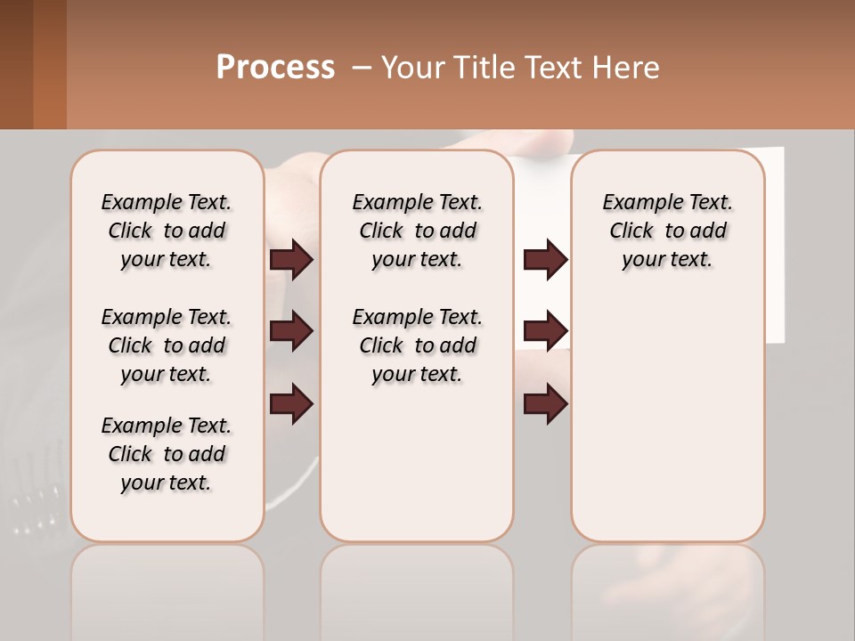 Card In Hand PowerPoint Template