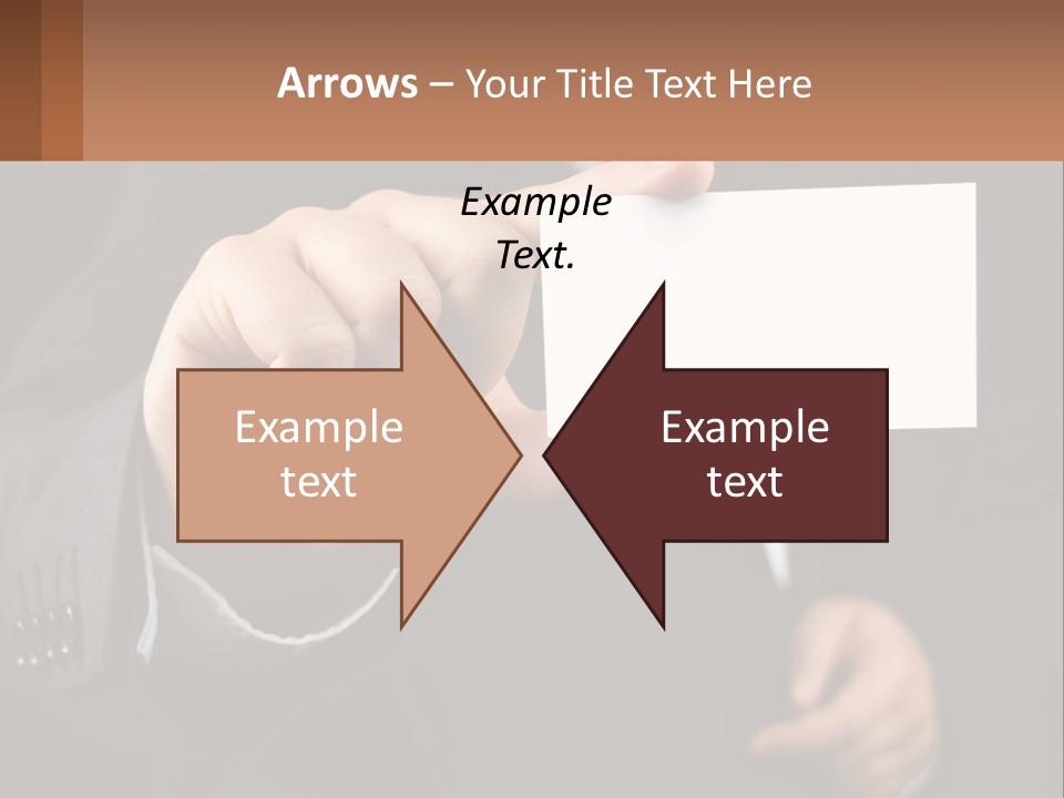Card In Hand PowerPoint Template
