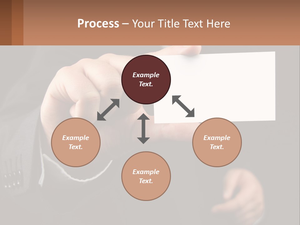 Card In Hand PowerPoint Template