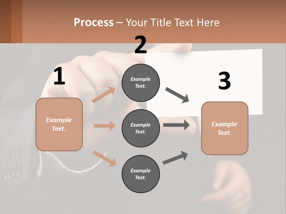 Card In Hand PowerPoint Template