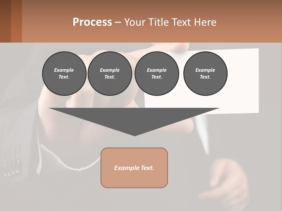 Card In Hand PowerPoint Template