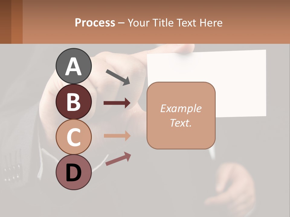 Card In Hand PowerPoint Template