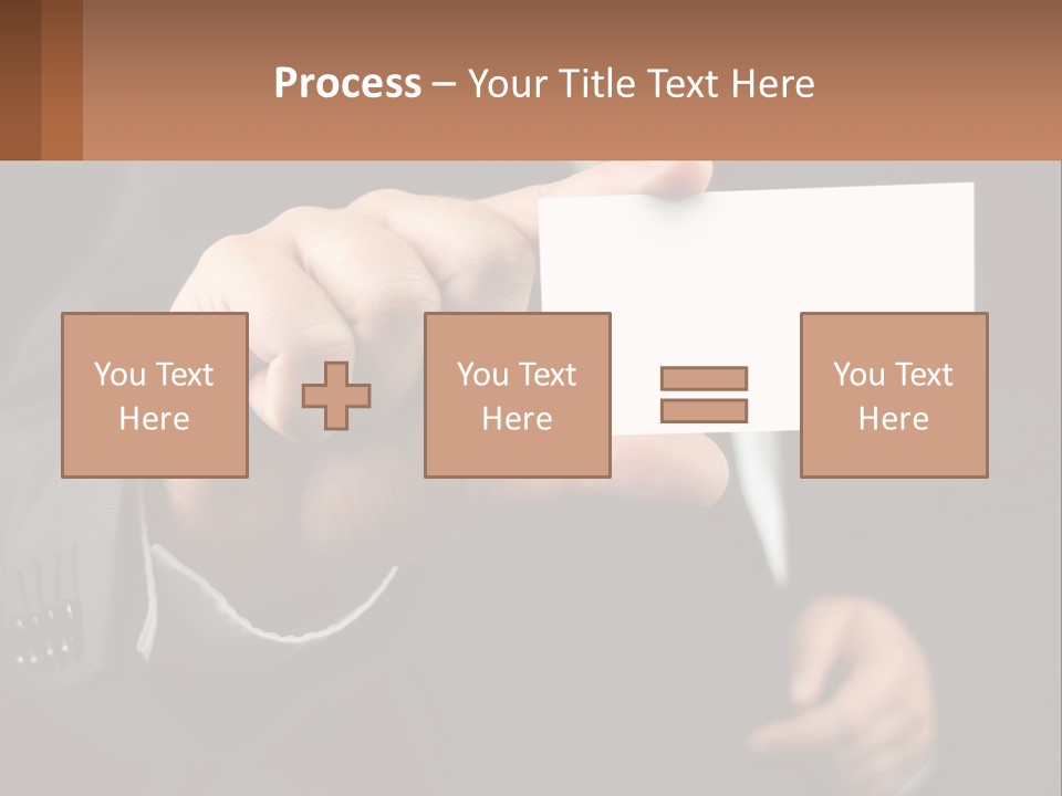 Card In Hand PowerPoint Template