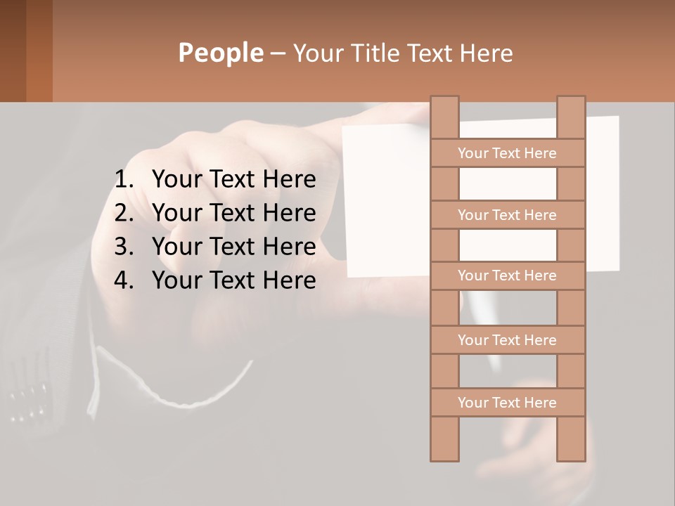 Card In Hand PowerPoint Template