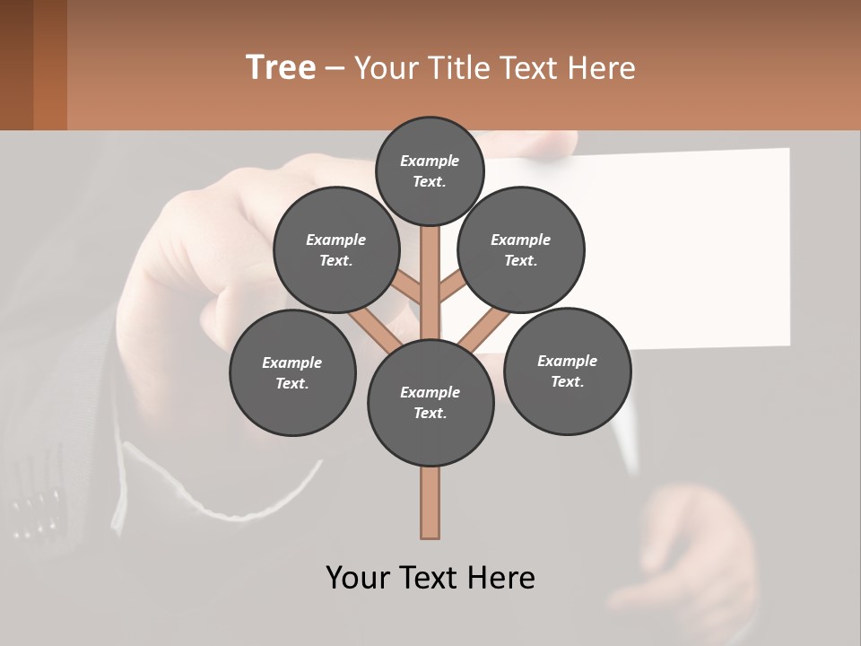 Card In Hand PowerPoint Template