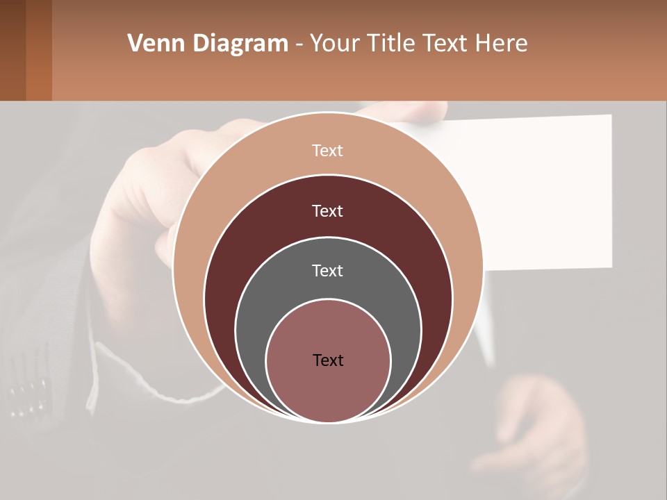 Card In Hand PowerPoint Template