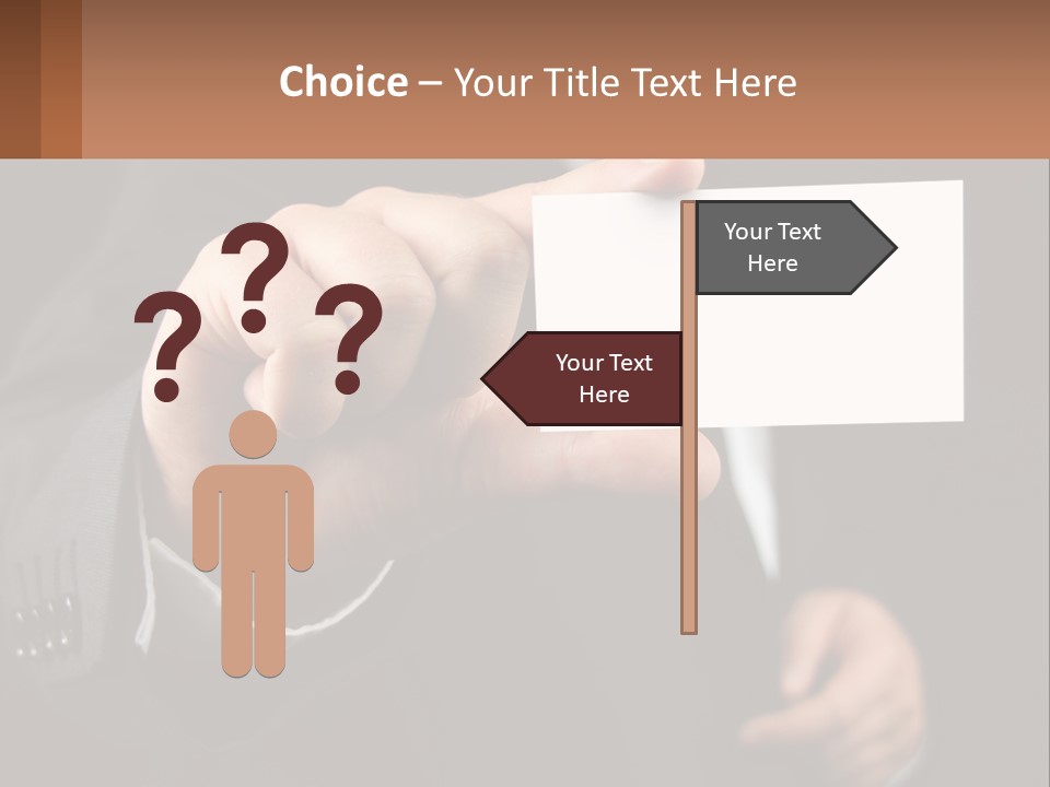 Card In Hand PowerPoint Template