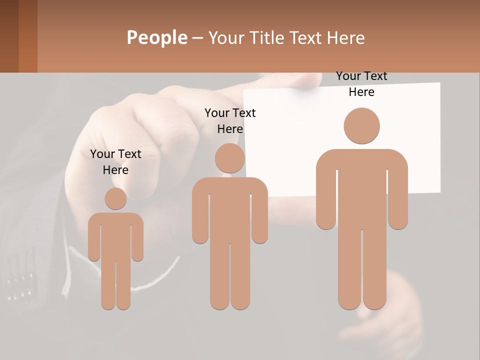 Card In Hand PowerPoint Template