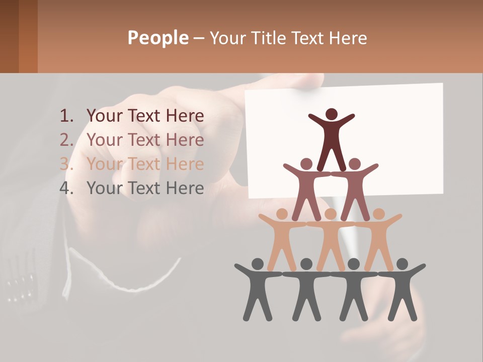 Card In Hand PowerPoint Template