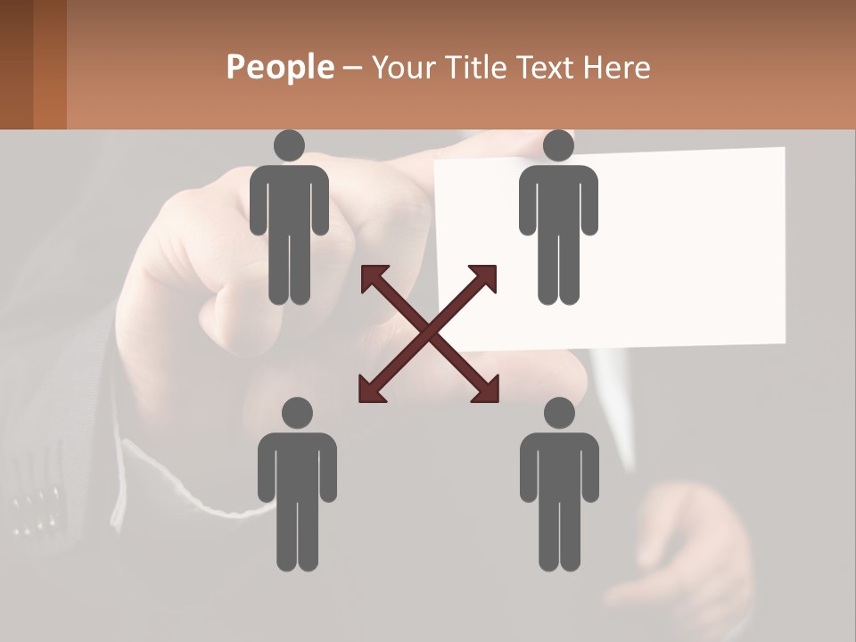 Card In Hand PowerPoint Template