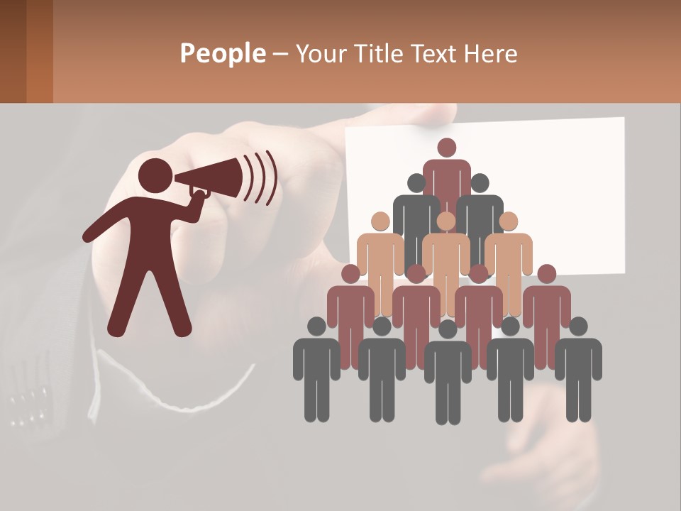 Card In Hand PowerPoint Template