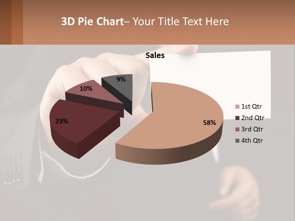 Card In Hand PowerPoint Template