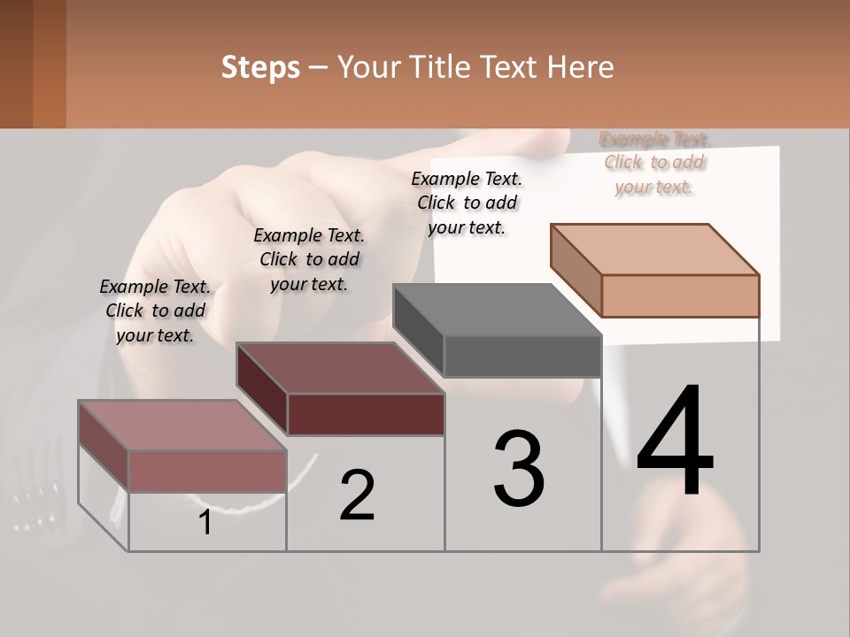 Card In Hand PowerPoint Template