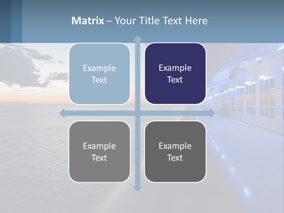 Sunset At Sea PowerPoint Template