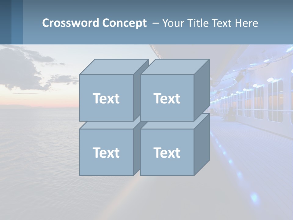 Sunset At Sea PowerPoint Template